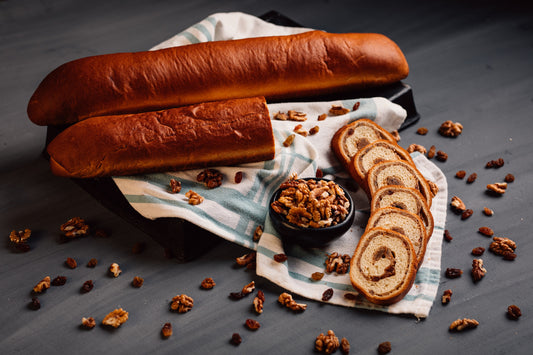 Baigli cu umplutură de nucă și stafide 550 g