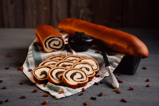 Baigli cu umplutură de mac și stafide 550 g