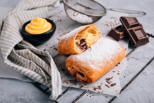 Foietaj cu cremă de vanilie și hazelnut 100 g