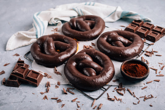 Covrig cu glazură de ciocolată 100 g